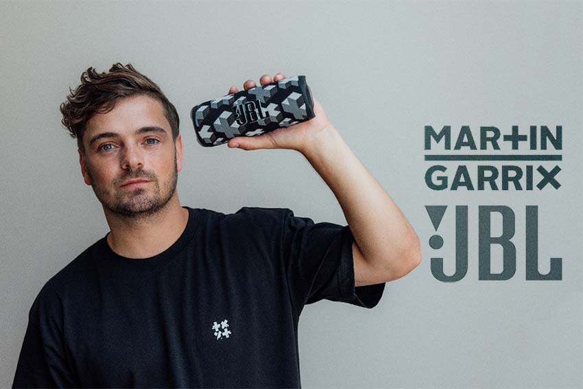 مارتین گریکس (Martin Garrix)  سفیر برند JBL شد - اسپیکر جی بی ال فلیپ 6 مارتین گریکس