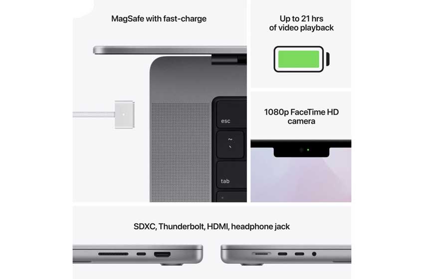 مک بوک 16.2 اینچ اپل مدل MacBook Pro MK183 2021