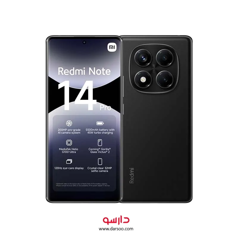 خرید گوشی شیائومی Redmi Note 14 Pro 4G حافظه 512 گیگابایت  و رم 12 گیگابایت (نسخه گلوبال) - 