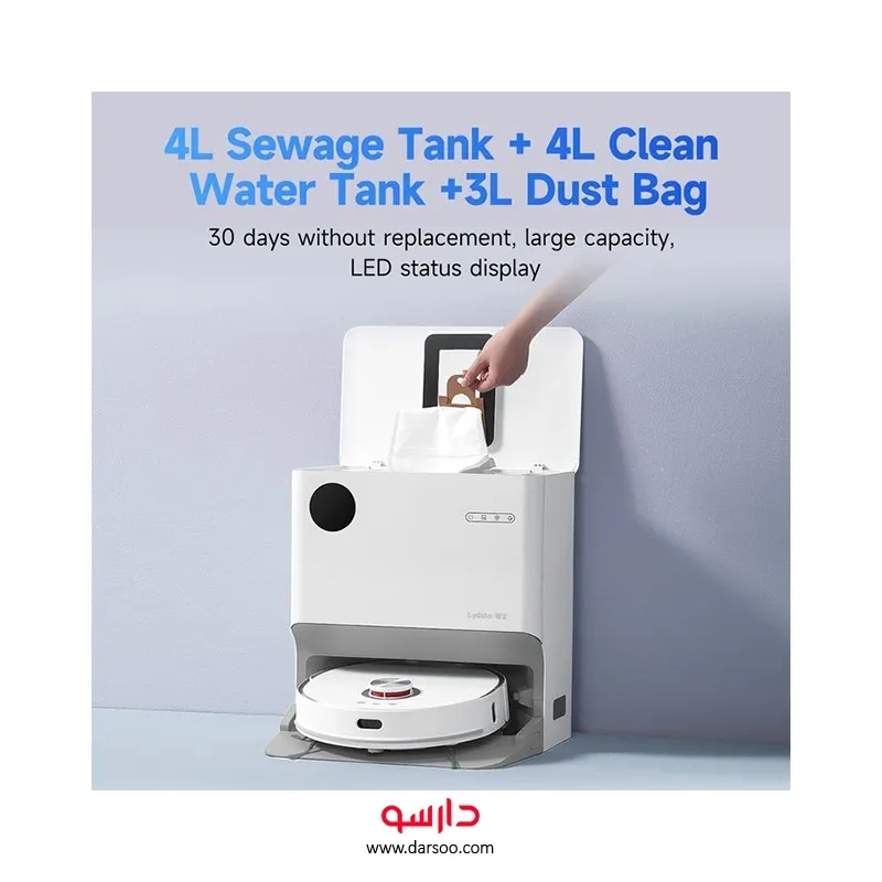 خرید جاروبرقی رباتیک شیائومی مدل Lydsto W2 - 