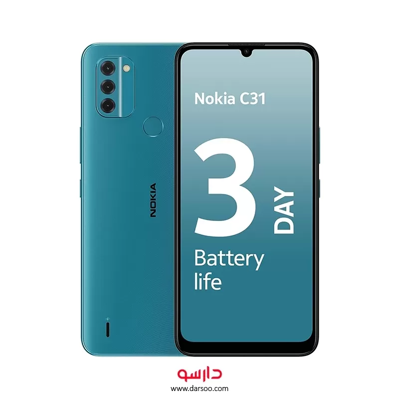 خرید گوشی موبایل نوکیا Nokia C31 با 128 گیگ حافظه داخلی و رم 4 گیگابایت - 