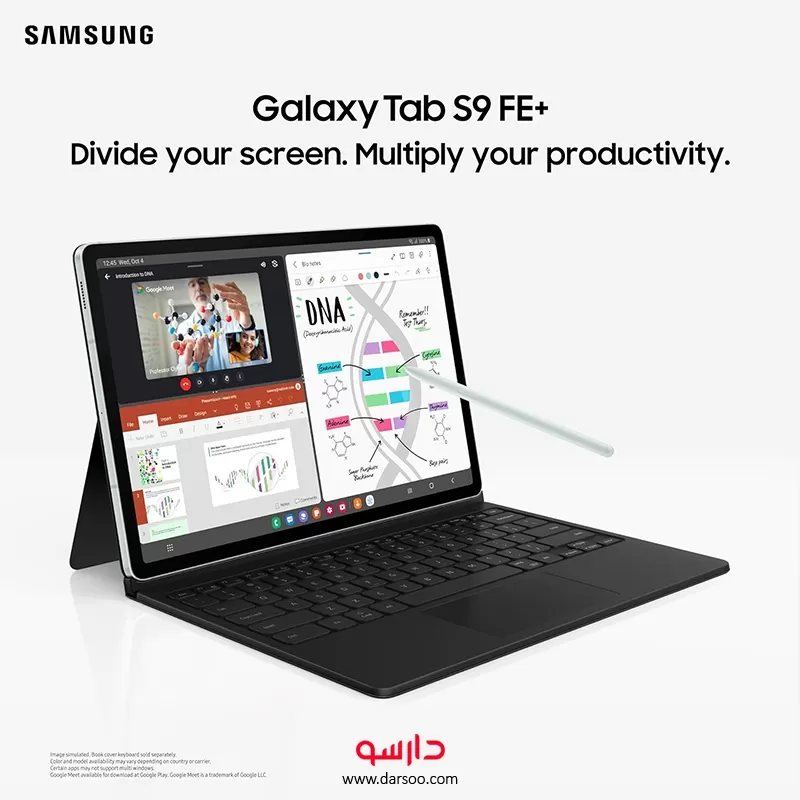 خرید تبلت سامسونگ Samsung Galaxy Tab S9 FE Plus 5G SM-X616B حافظه 256 گیگابایت و رم 12 گیگابایت - 