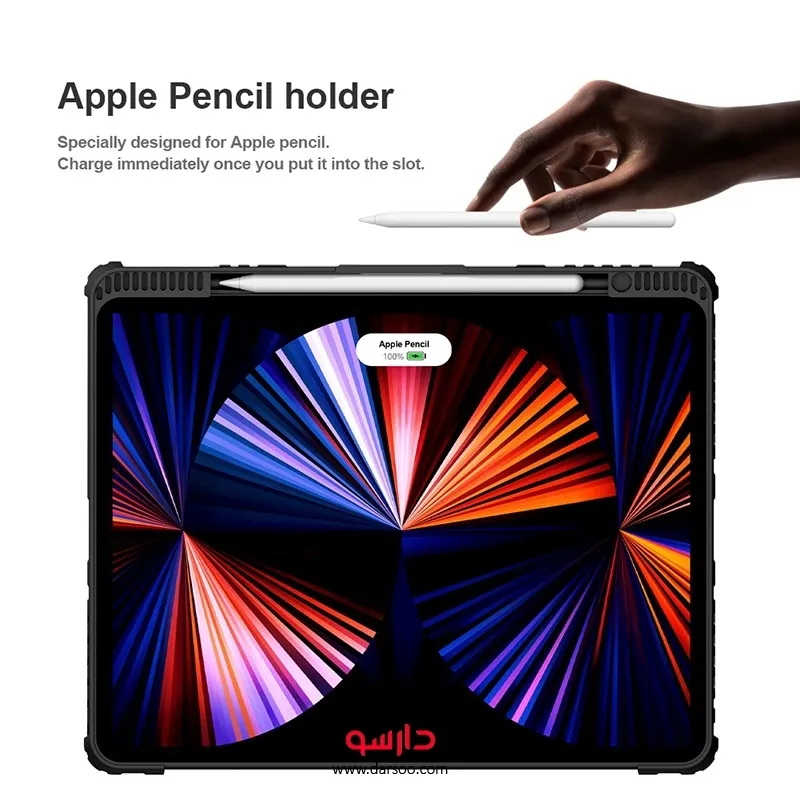 خرید کیف کلاسوری نیلکین Bumper Combo Keyboard Case مناسب برای تبلت iPad Pro 12.9 (2020-2021-2022) - 