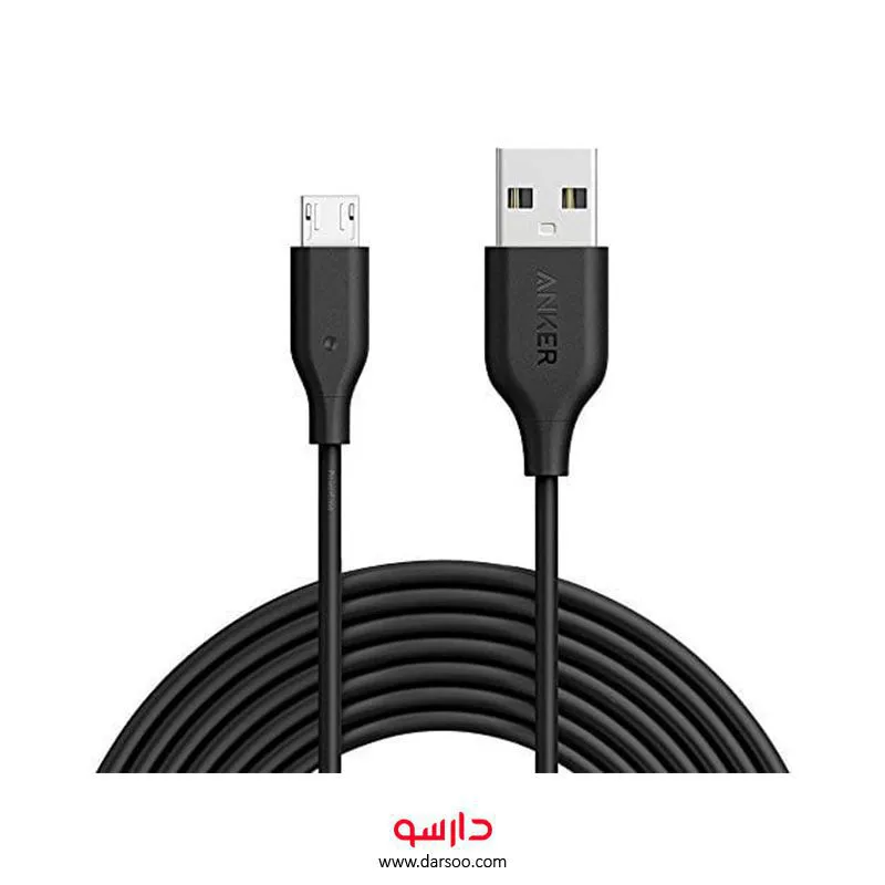 خرید کابل انکر Anker A8132 PowerLine Micro USB | 90 سانتی متر