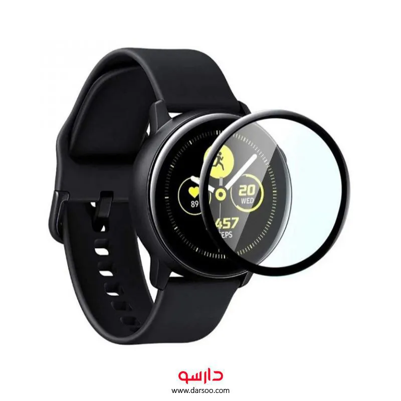 خرید گلس تمام صفحه Samsung Galaxy Watch Active 2 44mm مدل صفحه نانو Glass Screen Protector