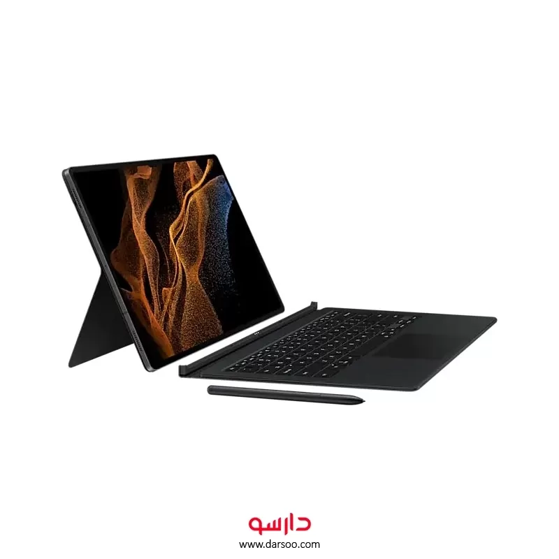 خرید کیف کلاسوری به همراه کیبورد Samsung Galaxy Tab S8 مدل Book Cover  Keyboard