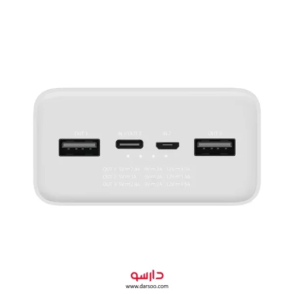 پاوربانک فست شارژ شیائومی Mi Power Bank 3 PB3018ZM با ظرفیت 30000mAh
