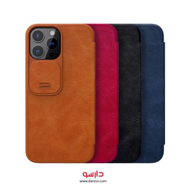 کیف کلاسوری نیلکین Iphone 13 Promax مدل Qin pro
