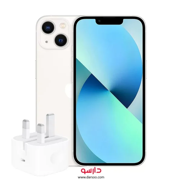 گوشی موبایل اپل iPhone 13 Cha با 128 گیگ حافظه داخلی و رم 4 گیگابایت (نات اکتیو) همراه با شارژر 20w
