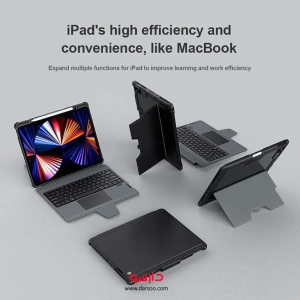کیف کلاسوری نیلکین Bumper Combo Keyboard Case مناسب برای تبلت iPad Pro 12.9 (2020-2021-2022) - تصویر 6