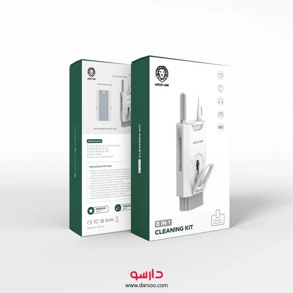 کیت تمیز کننده لوازم دیجیتال 8 در 1 گرین لاین