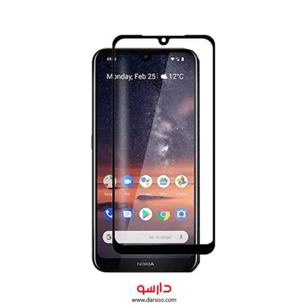 گلس تمام صفحه 7.2 و Nokia 6.2 مدل Full Glass Screen Protector