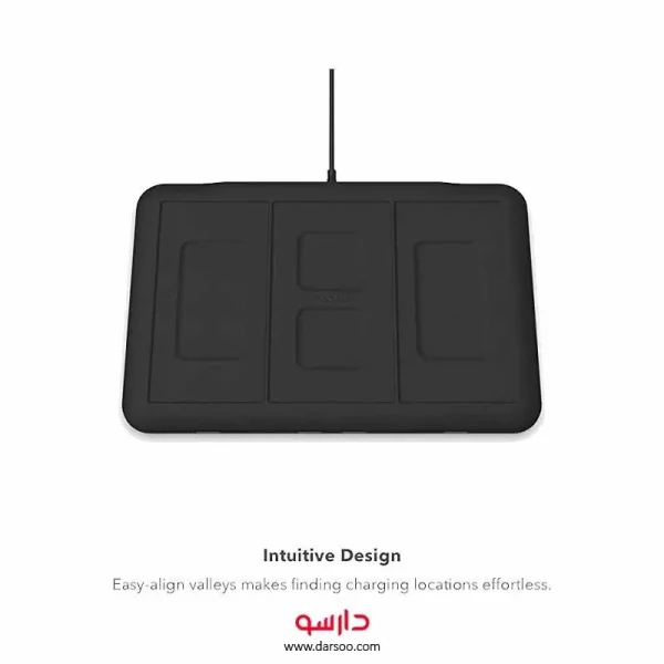 پد شارژر وایرلس MOPHIE 4 IN 1 WIRELESS CHARGING MAT BLACK