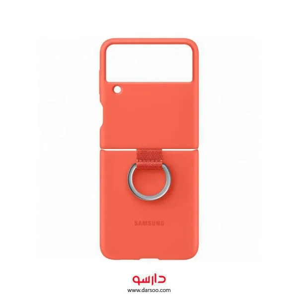 قاب محافظ اصلی زد فلیپ 3 سامسونگ Samsung Galaxy Z Flip3 5G Silicone Cover with Ring