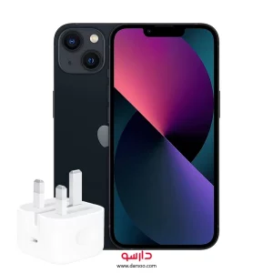 گوشی موبایل اپل iPhone 13 Cha با 128 گیگ حافظه داخلی و رم 4 گیگابایت (نات اکتیو) همراه با شارژر 20w
