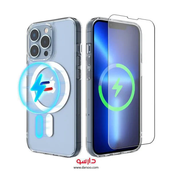 قاب مگ سیف آیفون 12 پرومکس Clear case MagSafe گرین لاین