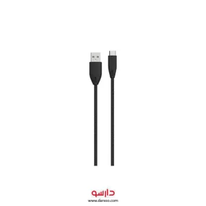 کابل تبدیل USB-A به USB-C پاورولوجی مدل BRAIDED طول 1.2 متر