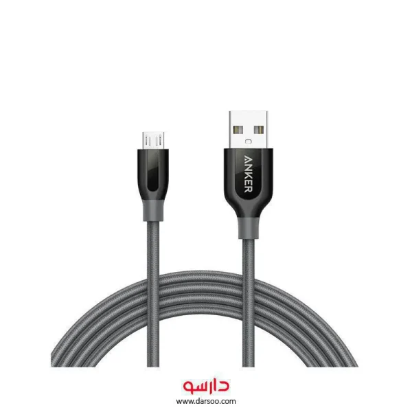 کابل تبدیل USB به Micro-USB انکر مدل A8143 PowerLine Plus طول 1.8 متر