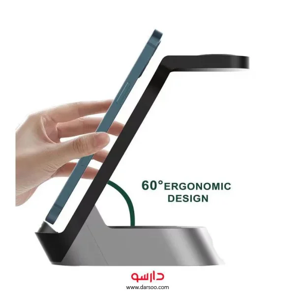 شارژر وایرلس 4 کاره ی گرین لاین Green 4 in 1 fast wireless charger 15w