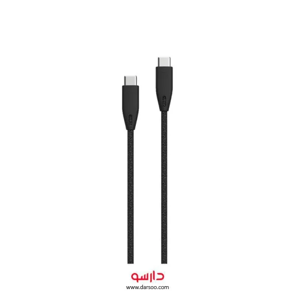 کابل تبدیل USB-C به USB-C پاورولوجی مدل BRAIDED طول 2 متر
