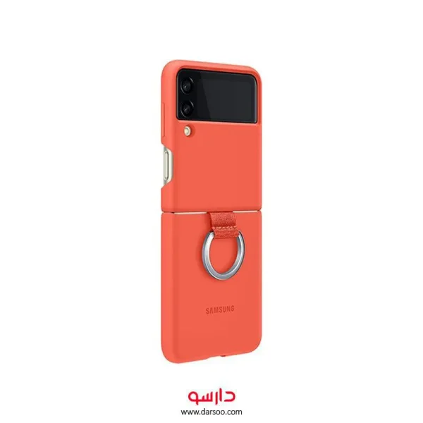 قاب محافظ اصلی زد فلیپ 3 سامسونگ Samsung Galaxy Z Flip3 5G Silicone Cover with Ring