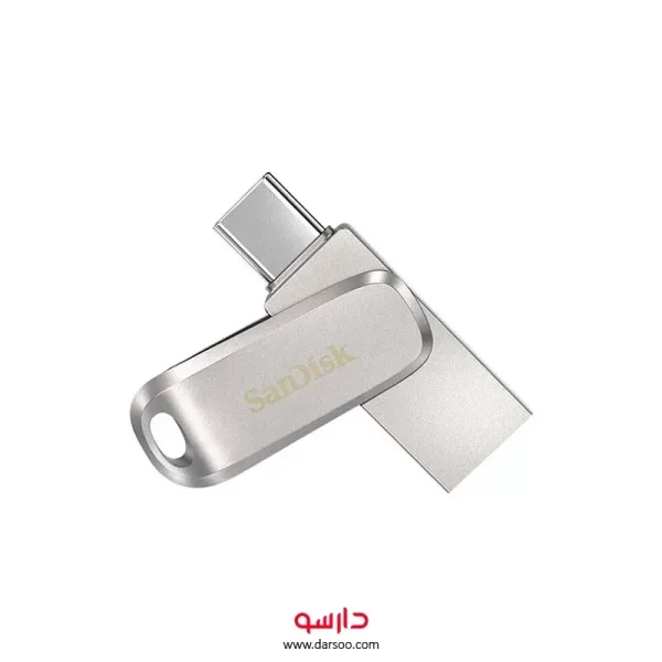 فلش مموری سن دیسک مدل Ultra Dual Drive Luxe ظرفیت 256 گیگابایت