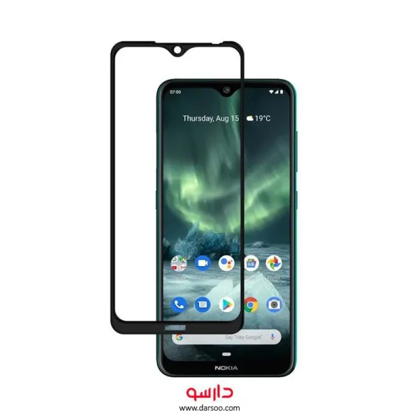 گلس تمام صفحه 7.2 و Nokia 6.2 مدل Full Glass Screen Protector