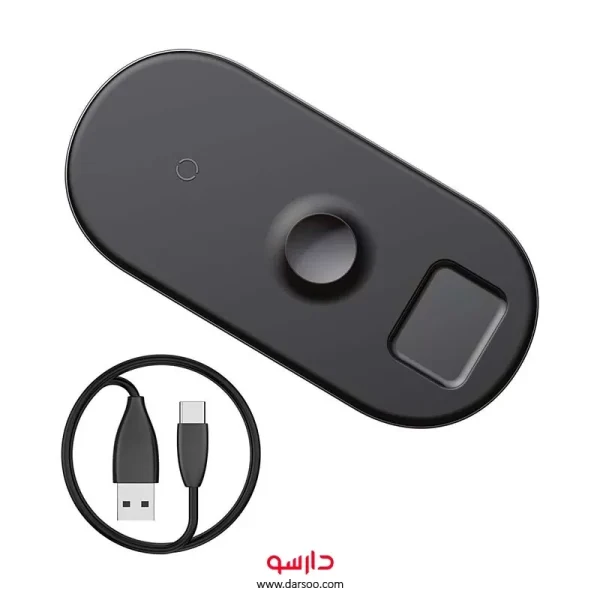 شارژر وایرلس هوشمند بیسوس Baseus Smart  3 in 1 Wireless Charger