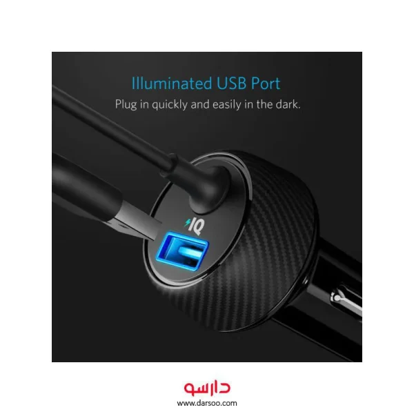 شارژر فندکی خودرو انکر مدل Anker A2214 PowerDrive Elite 2 Ports