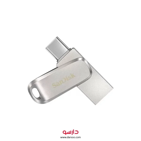 فلش مموری سن دیسک مدل Ultra Dual Drive Luxe ظرفیت 64 گیگابایت