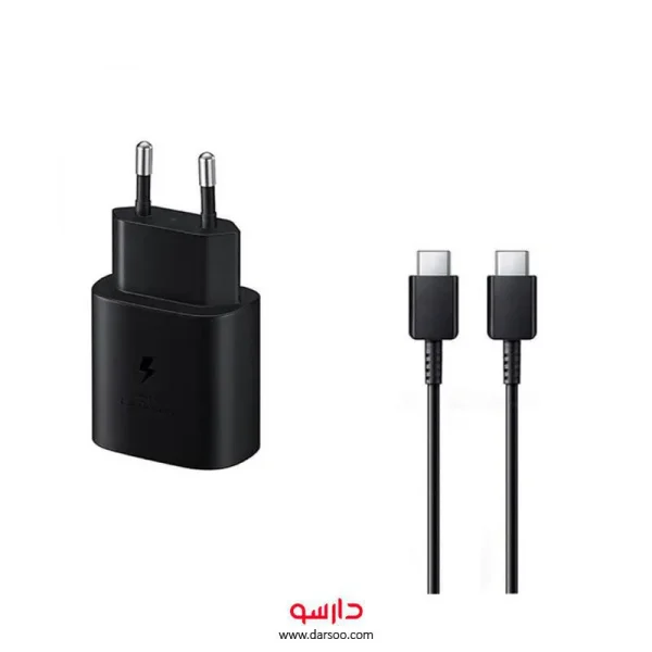 شارژر دیواری سامسونگ Samsung Travel Adapter 25W USB Type-C  به همراه کابل