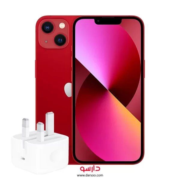 گوشی موبایل اپل iPhone 13 Cha با 128 گیگ حافظه داخلی و رم 4 گیگابایت (نات اکتیو) همراه با شارژر 20w