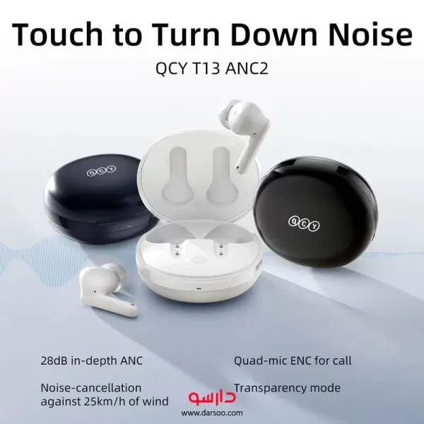 هندزفری بلوتوث کیو سی وای QCY T13 ANC 2