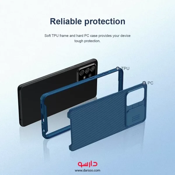 قاب نیلکین Nillkin CamShield Pro مناسب برای Samsung Galaxy A72