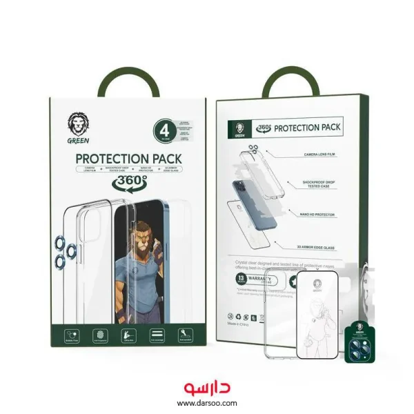 پک محافظ کامل 4 عددی گرین لاین برای Iphone 13 Promax