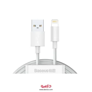 کابل لایتنینگ بیسوس Baseus Simple Wisdom Data Cable Kit USB to Lightning (وجود دو کابل در پک)