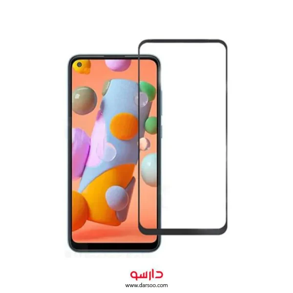 گلس تمام صفحه Samsung Galaxy M11 مدل Full Glass Screen Protector