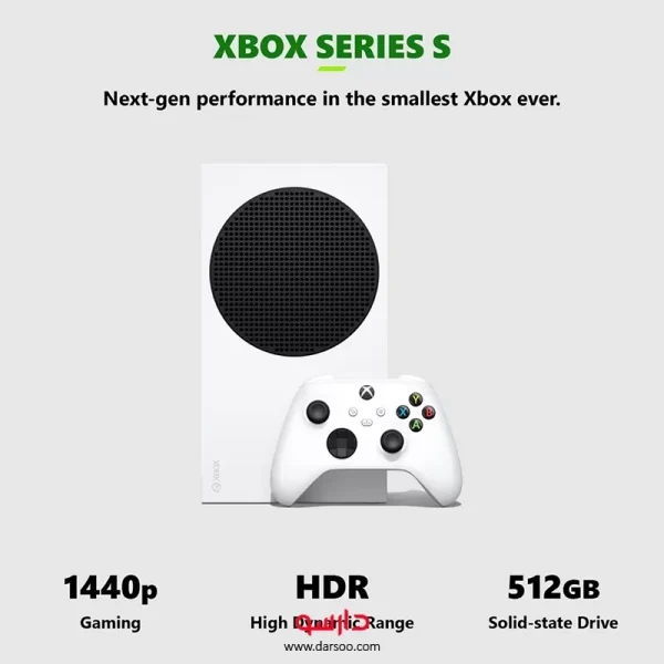 کنسول بازی مایکروسافت Xbox Series S (با ظرفیت 512 گیگابایت)