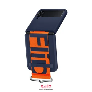 قاب محافظ اصلی زد فلیپ 3 سامسونگ Samsung Galaxy Z Flip3 5G Silicone Cover with Strap