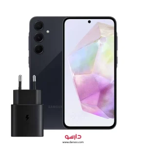 گوشی موبایل سامسونگ Samsung Galaxy A35 با حافظه داخلی 256 و رم 8 گیگابایت همراه شارژر 25W سامسونگ