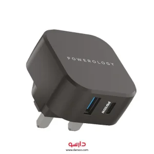 شارژ دیواری پاورولوژی 30 وات اولترا کامپکت مدل Powerology PWCUQC002