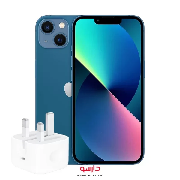گوشی موبایل اپل iPhone 13 Cha با 128 گیگ حافظه داخلی و رم 4 گیگابایت (نات اکتیو) همراه با شارژر 20w